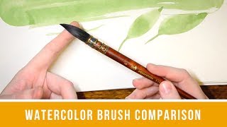 Watercolor Brushes | Neptune Quill | Silver Black Velvet | Princeton Brush Comparison