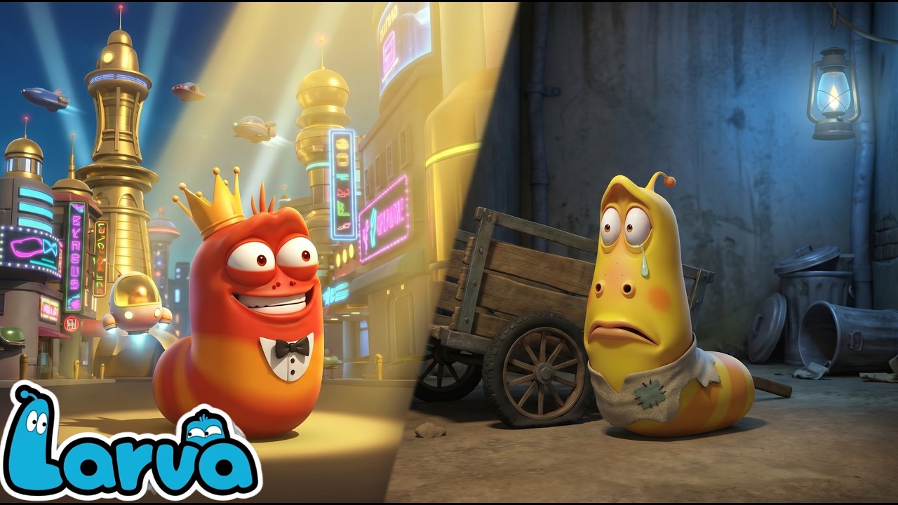 Larva 2026:😈 👑🔥 Red Became Rich King In Future City While Yellow Suffers - Cartoons TV