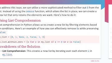 How to Remove 0 from a List in Python Without Deleting False