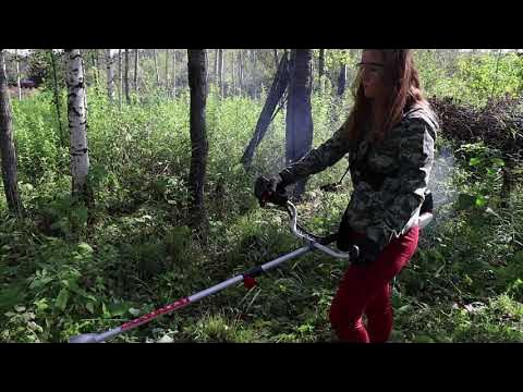 Газонокосильщица ))) Ресанта БТР-1500Р. Р-означает разборный ))) - YouTube
