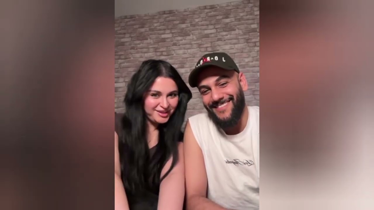 لحطة رومانسيه بين جيلوف و حبيبته سيمو مشاهير تيك توك