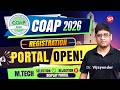 COAP 2026 Registration Portal open! Important points for Admissions 2026-27