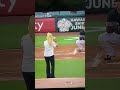 Top 5 worst celebrity first pitches in MLB history #shorts