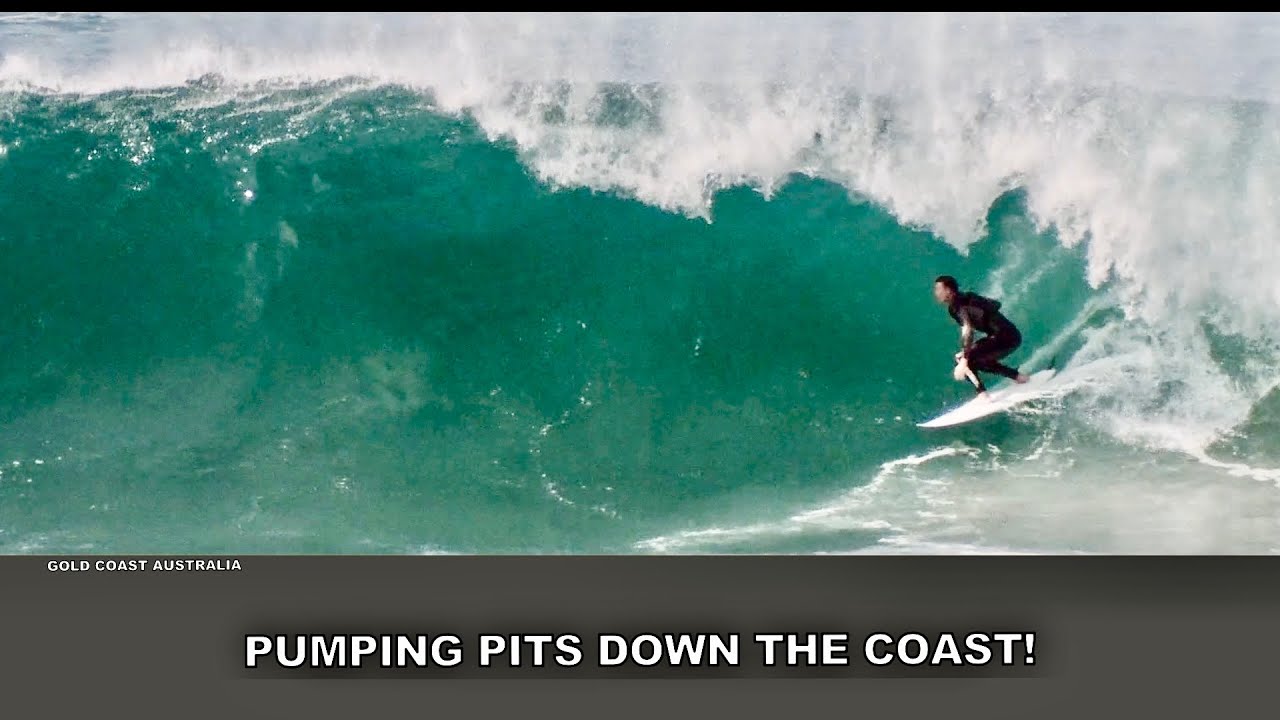 Surfing. Pumping Pits Down The Coast!