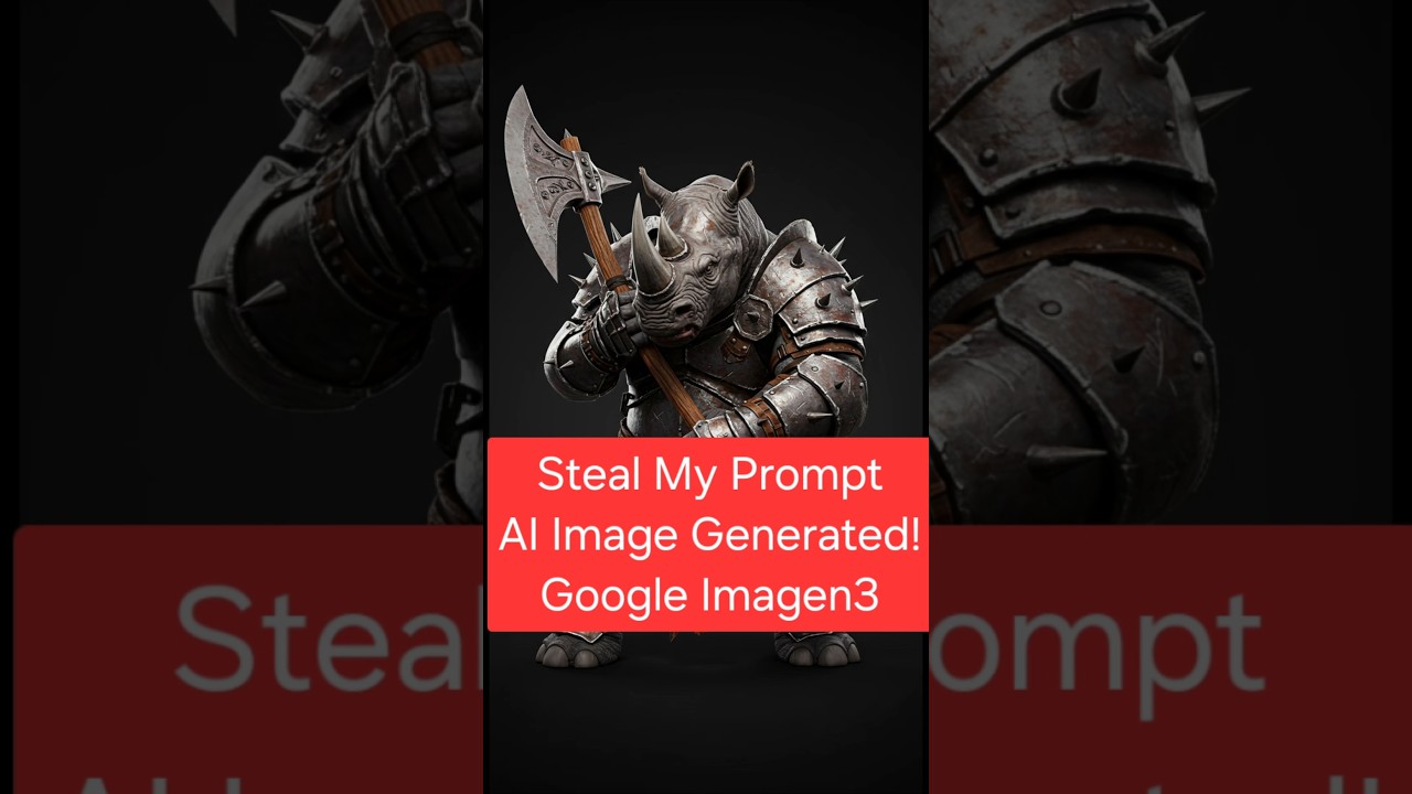 A rhinoceros as a steel monster - Google Imagen3 ImageFX