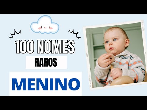 Vídeo: Nomes masculinos raros