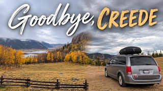 My Creede Camping Season Has Come to a Close | Solo Female Van Life