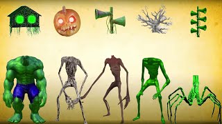 Wrong Heads Cho Cho Charles, Siren Head Rubik, Siren Head Hulk, Siren Head Blood, Siren Head Rubik