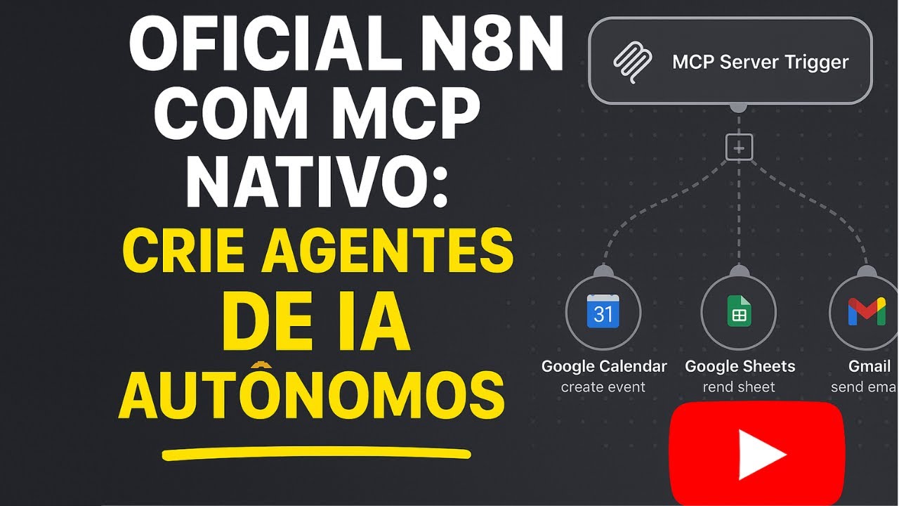 Oficial N8N com MCP Nativo: Crie um Agentes de IA MCP com Google ...
