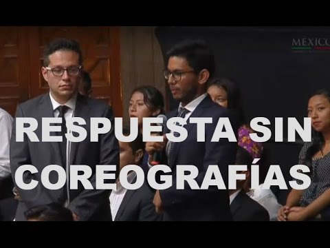 Joven urge a Peña Nieto respuesta sin coreografías - Aristegui Noticias