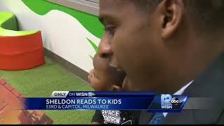 Sheldon reads to kids