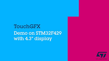 TouchGFX Demo on STM32F429 with 4.3 display