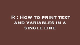 Celebrity R : How to print text and variables in a single line Net Worth