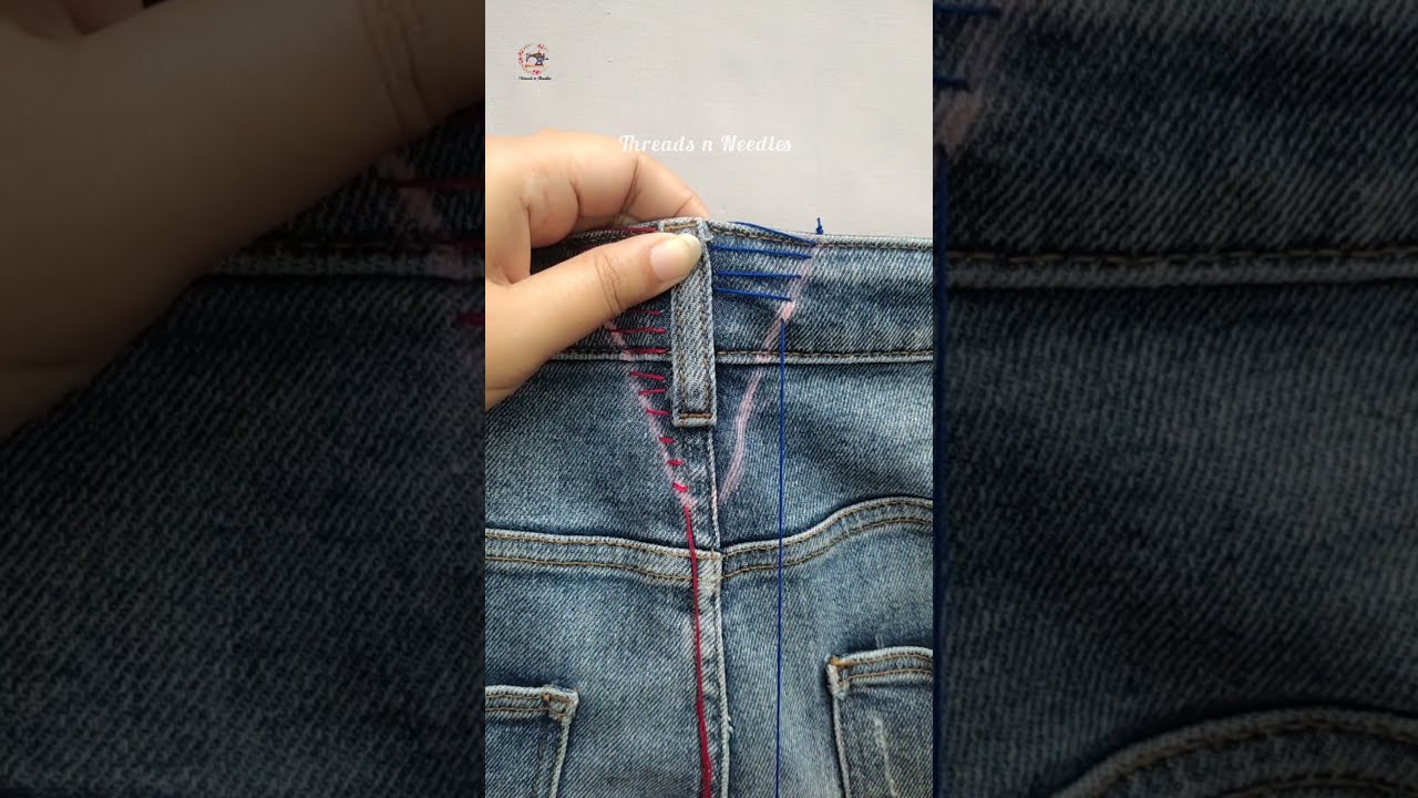 How To Downsize Jeans Waist Sewing Tips Tricks 30 Threadsnneedles Shorts Sewinghacks