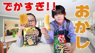 いつものお菓子がでっかくなったら！限定ジャンボサイズを目隠しで気がつくのか