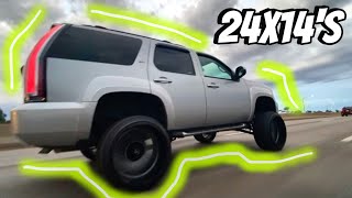 Riding high : Rough country 7.5 lift and wheel install on my Chevy Tahoe