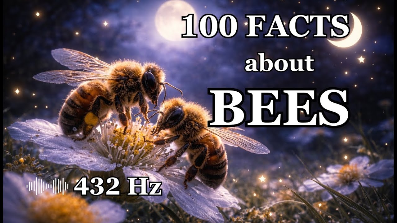 Relaxing Science about Bees | Deep Relaxation to Fall Asleep (432Hz Deep Space Ambience)