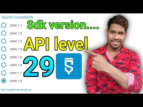 29 API level /SDK version how to increase  in sketchware project/Aauraparti