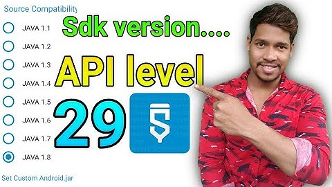 29 API level /SDK version how to increase  in sketchware project/Aauraparti