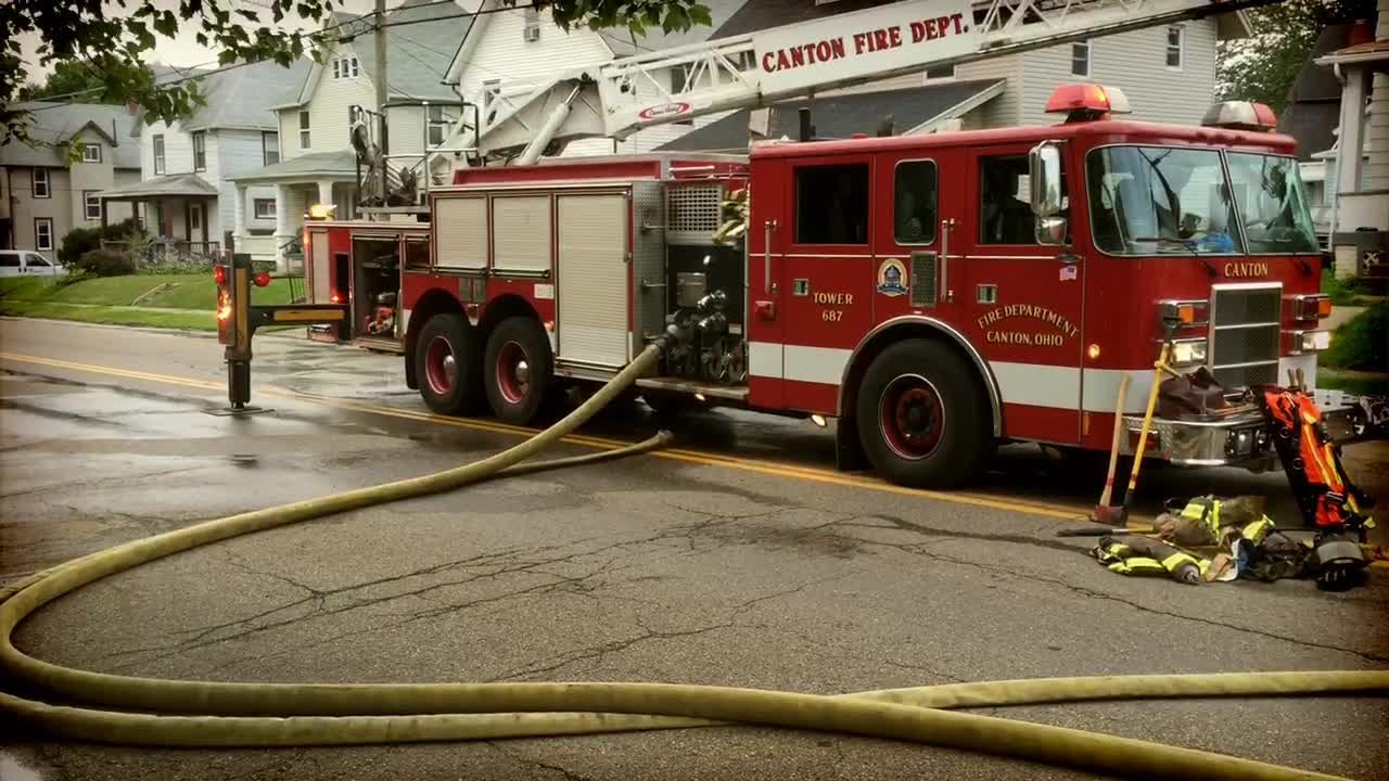 Canton house fire near Aultman Hospital YouTube