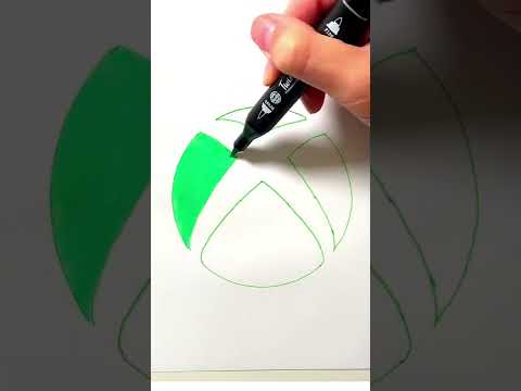 Xbox Logo Drawing in 60 Seconds #xbox #logo #drawing #xboxone