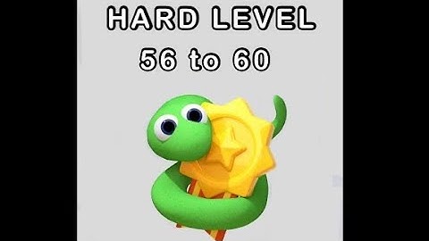 Tangled Snakes HARD LEVEL 56, 57, 58, 59, 60 SOLVED!