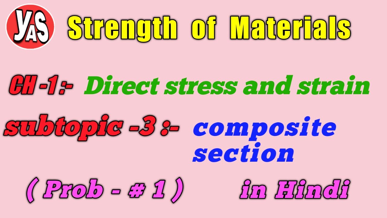 8) examples of composite section (problem1) in Hindi YouTube