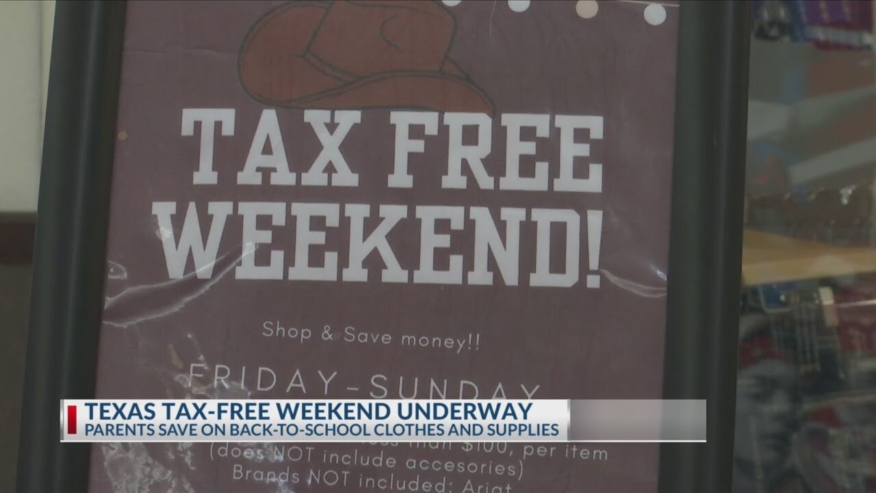 Save on back-to-school needs during sales tax free weekend - YouTube