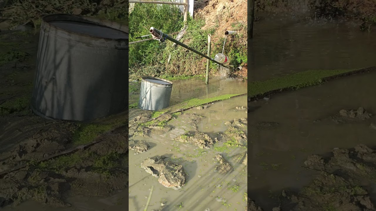 Rural DIY: Homemade Lever Bucket Lifting System - Amazing Efficiency!