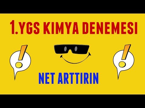 1.KİMYA DENEMESİ YGS SORU ÇÖZÜMÜ 2016