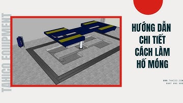 [Chi tiết] Hướng dẫn cách làm hố móng cầu nâng 1 trụ chữ I cánh bướm