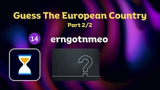 Unscramble European Country Name Challenge Part 2