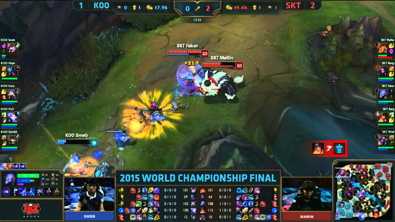 Faker giving Smeb an AFK warning