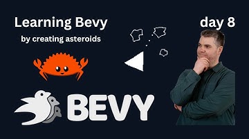 Creating an Asteroid game in Rust + Bevy day 8