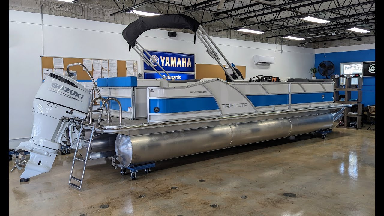 Trifecta 27 CS S Vesper Saltwater Pontoon Boat Marco Yacht Sales