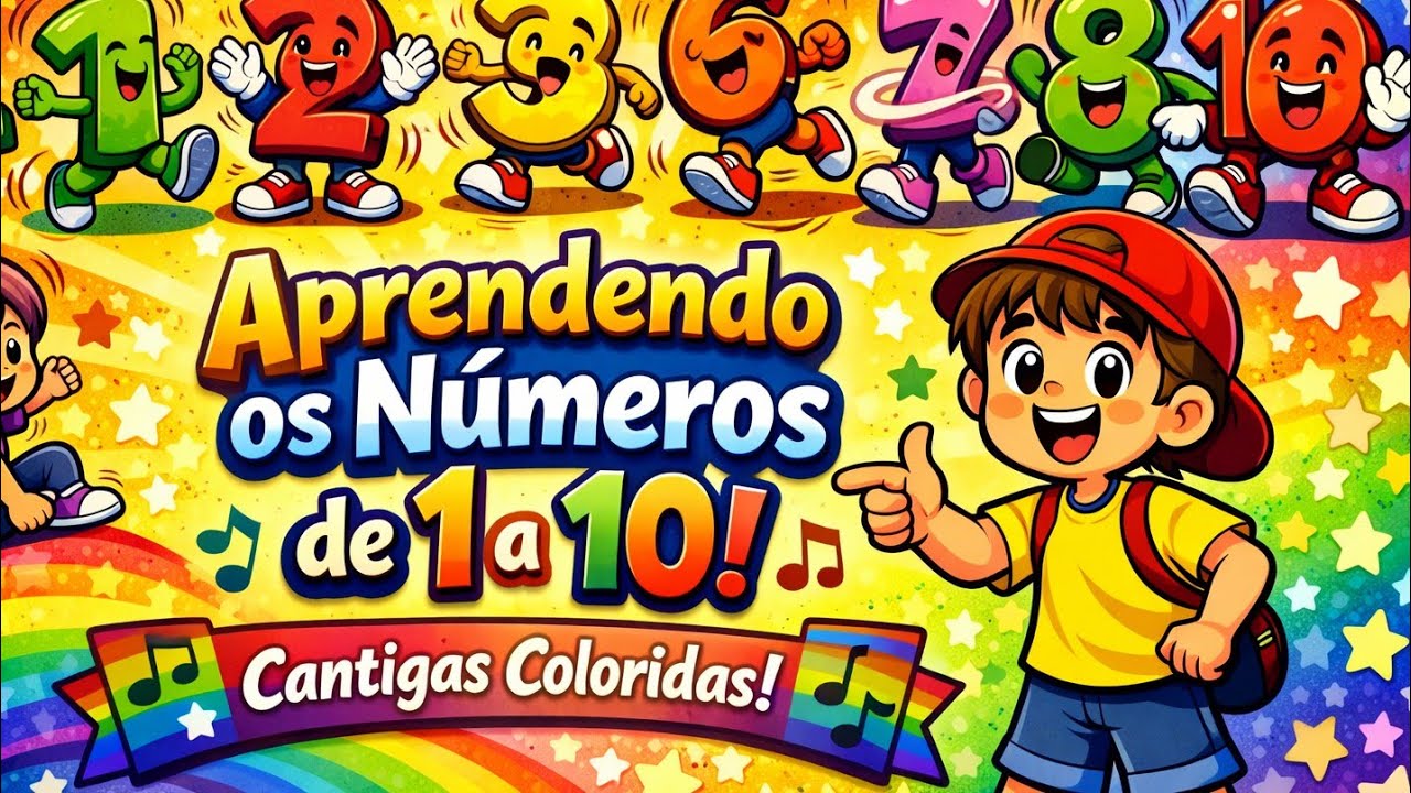 Música dos Números | Cantigas Coloridas🎶