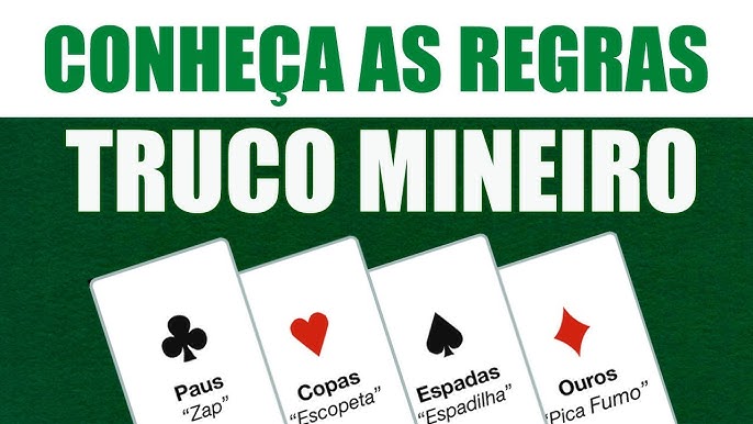 Diferenças entre cada truco: Paulista, Mineiro e Gaudério (Uruguaio)