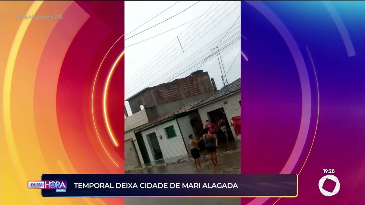 Temporal deixa cidade de Mari alagada - Tá na Hora