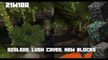 Minecraft | 21w10a Snapshot Lush Caves!