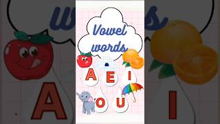 AEIOU! Learn Vowels in 60 Seconds 🥳 | vowel | #vowels #shorts