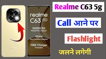 realme c63 5g incoming call flashlight / how to enable incoming call flashlight realme c63 5g