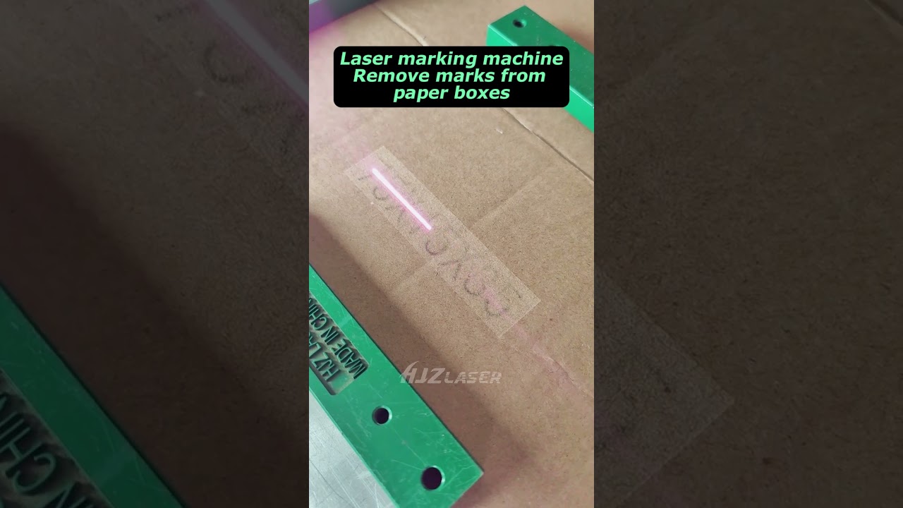 Laser marking machineRemove marks from paper boxes