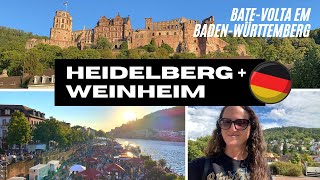 HEIDELBERG e WEINHEIM, Alemanha - bate-volta de trem em Baden-Württemberg
