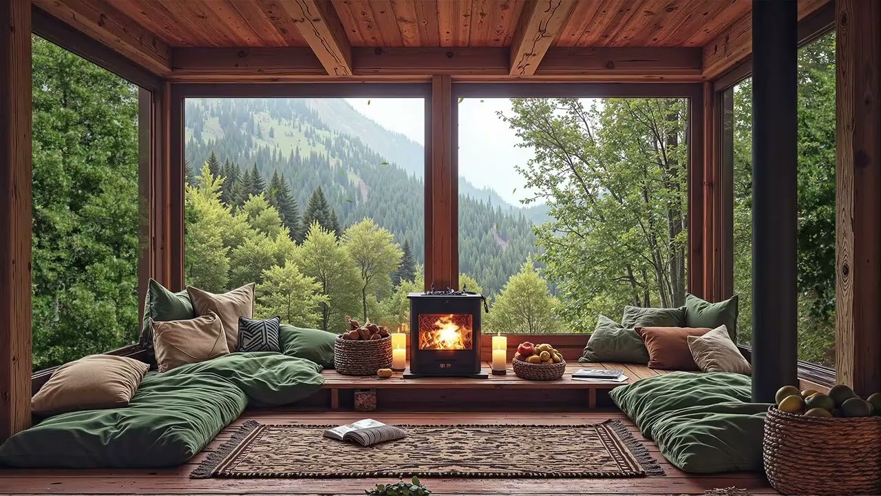 Spring Cabin Jazz 🌸 Cozy Smooth Jazz Music for Relaxing, Study, Reading & Peaceful Mornings