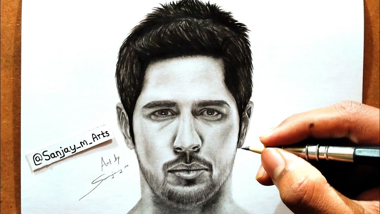 Artty Bro  The sketch of an actor Siddharth Malhotra  Facebook