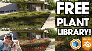 Amazing FREE Plant Library and Scattering Add-On for Blender!