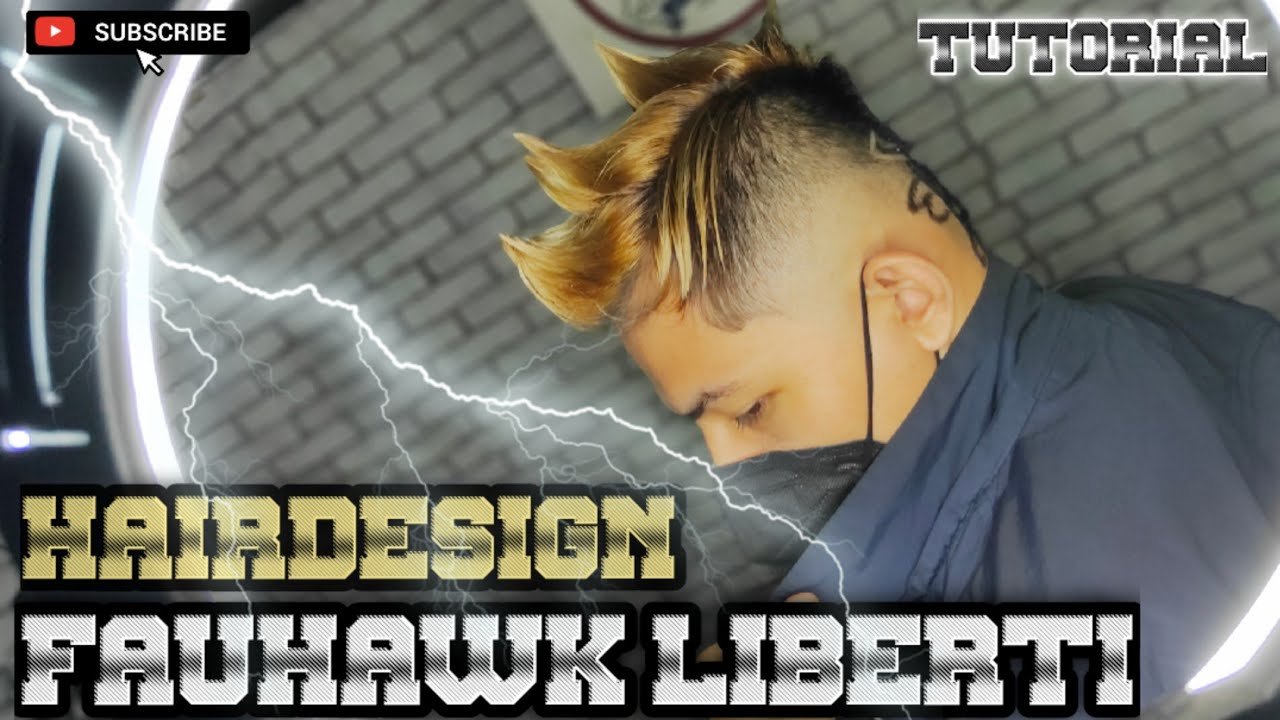 BEGINI CARA BUAT HAIRDESIGN FAUHAWK LIBERTI gaya rambut extrem 2021. tutorial 