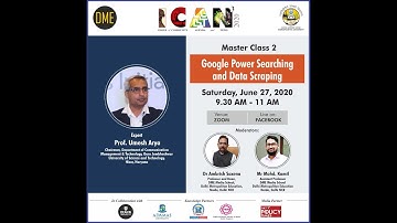 ICAN3,2020, Masterclass on Google Power Searching and Data Scraping