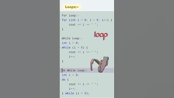 Loops in CPP program / C++ language / For Loop / While Loop/ Do while Loop