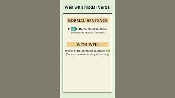 Using "weil" with Modal Verbs | German Conjunctions | German A2
